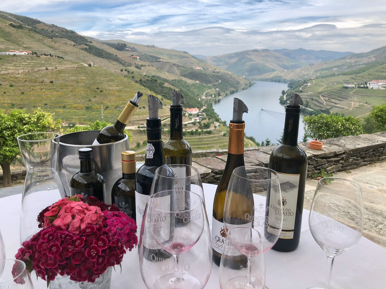 A view of the Douro Valley from the terrace at Quina do Crasto winery.