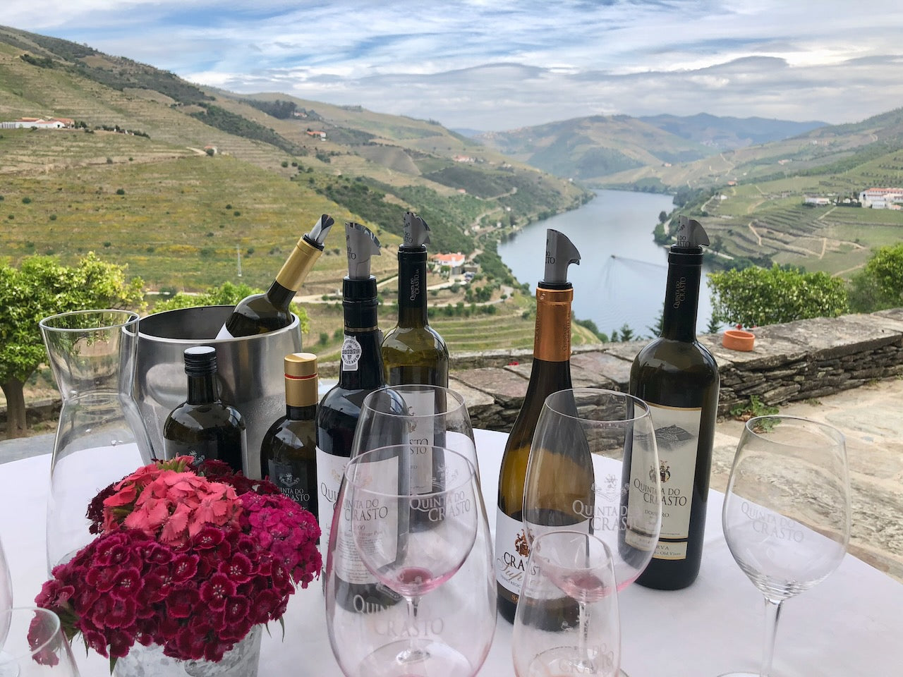 A view of the Douro Valley from the terrace at Quina do Crasto winery. 